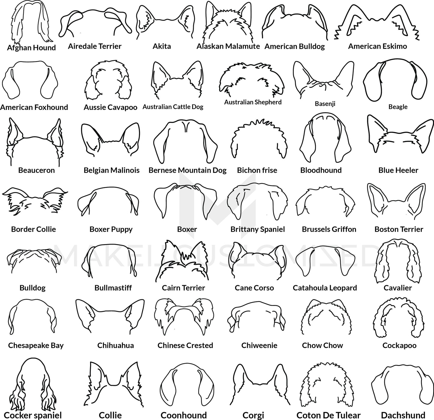 Personalized dog Mama Sweatshirt, Dog Ear and Name on Sleeve