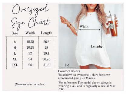 Comfort Colors Size Chart