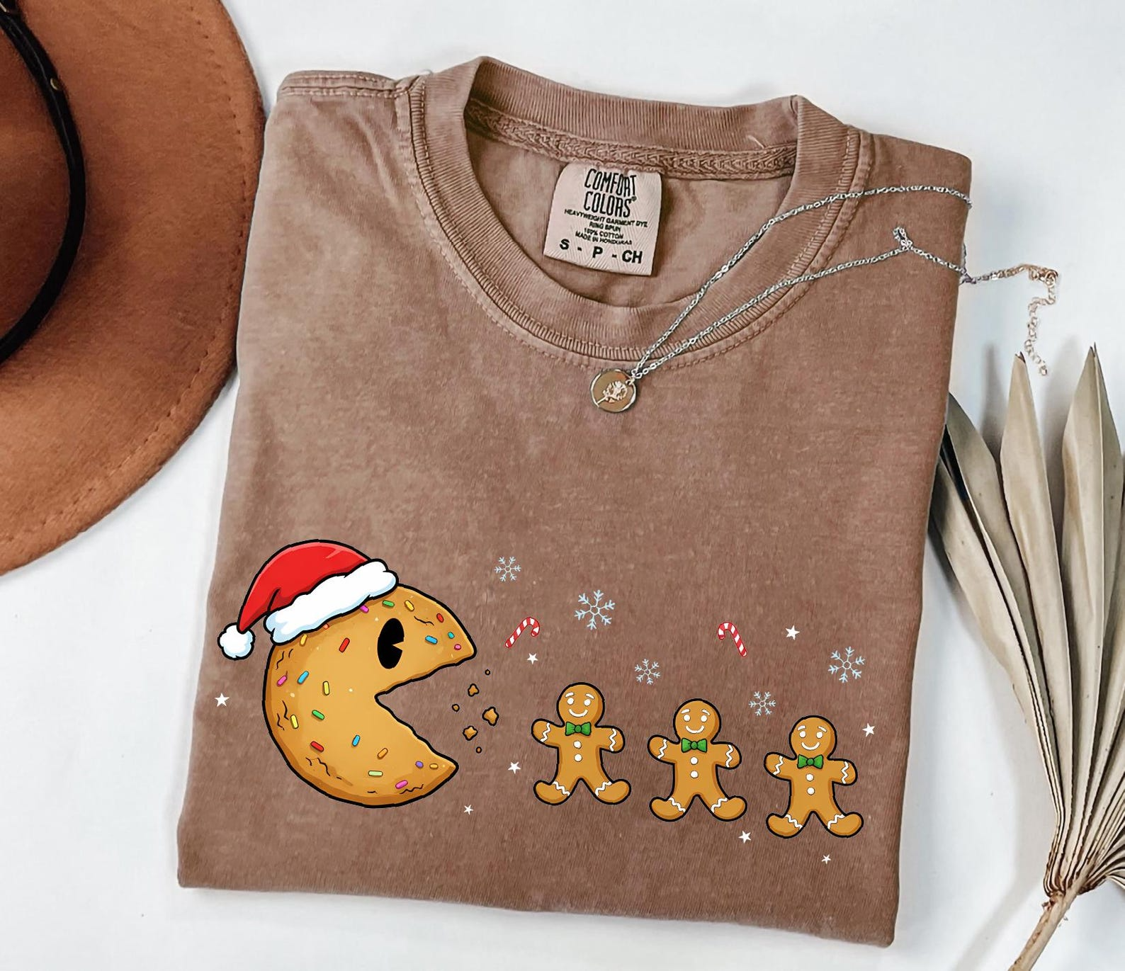 Cookie Eating Gingerbread Christmas Shirt