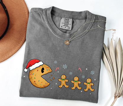 Cookie Eating Gingerbread Christmas Shirt