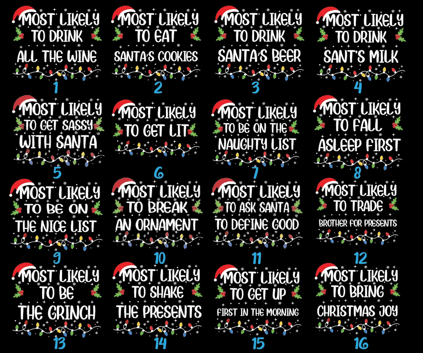 Custom “Most Likely To” Christmas T-Shirt