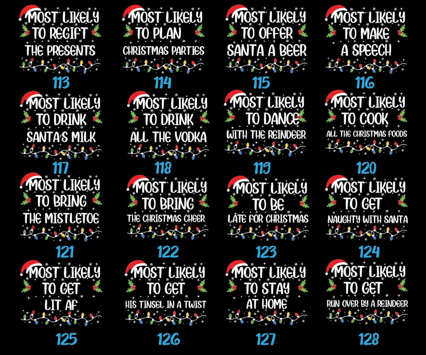 Custom “Most Likely To” Christmas T-Shirt