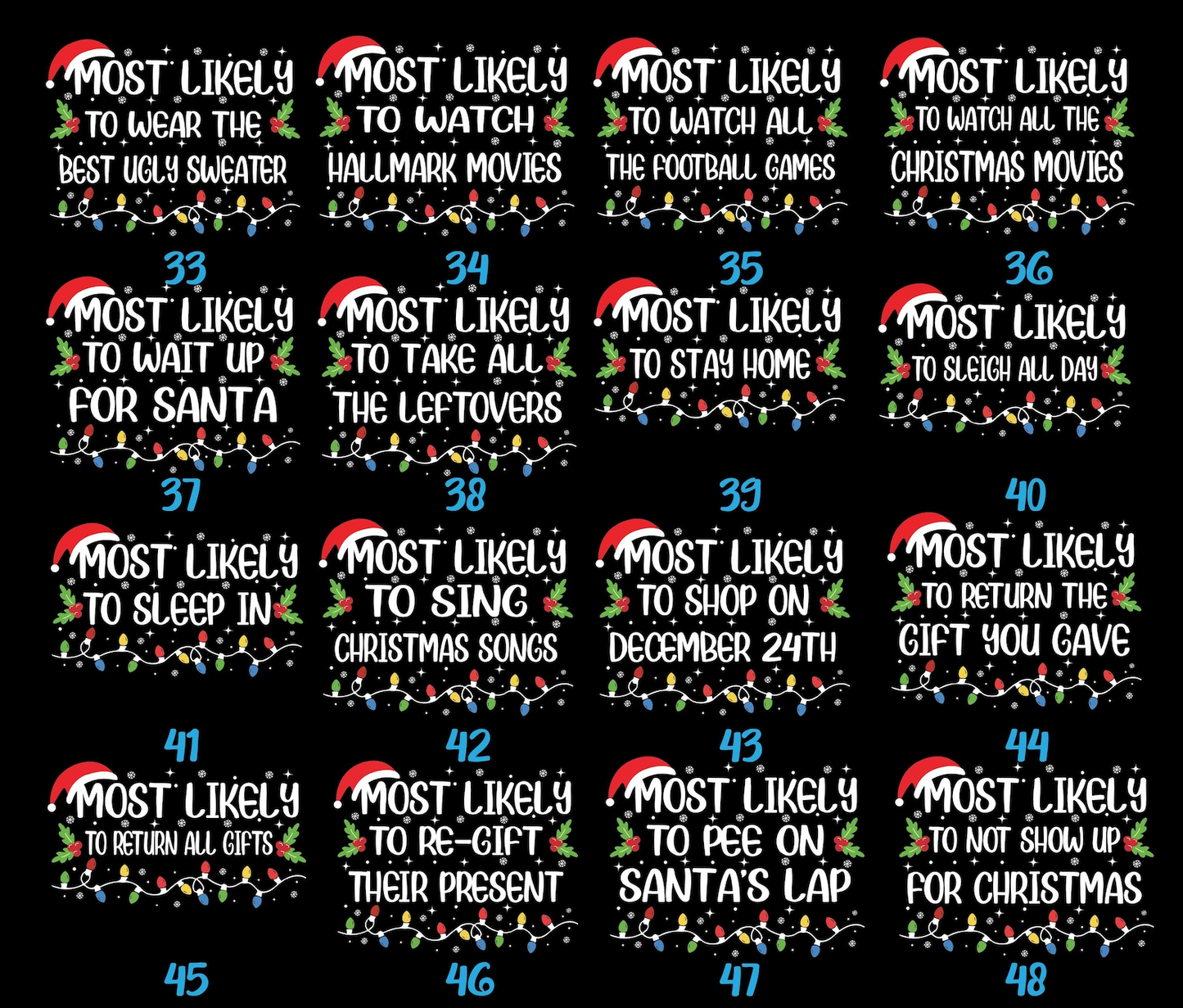 Custom “Most Likely To” Christmas T-Shirt