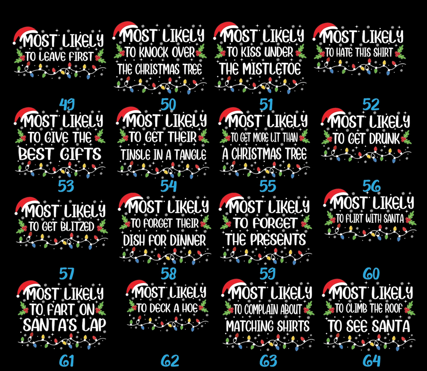 Custom “Most Likely To” Christmas T-Shirt