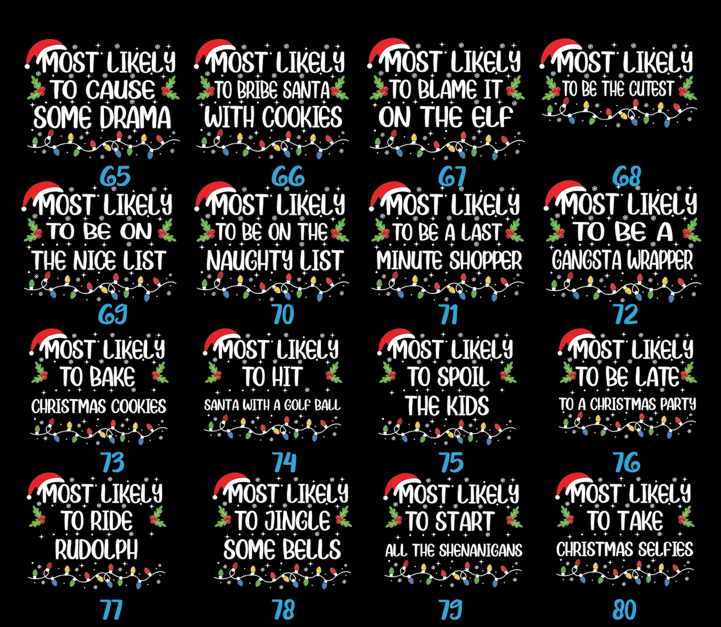 Custom “Most Likely To” Christmas T-Shirt