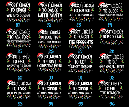 Custom “Most Likely To” Christmas T-Shirt