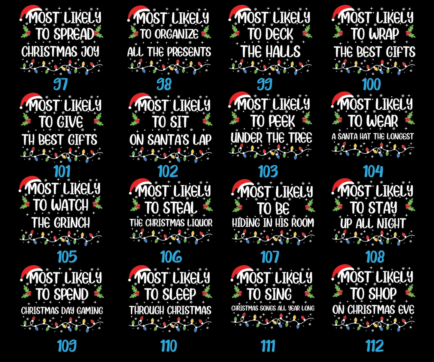 Custom “Most Likely To” Christmas T-Shirt