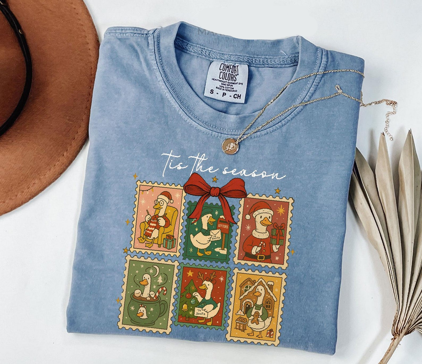 Silly Goose Christmas Stamps Shirt 'tis the season